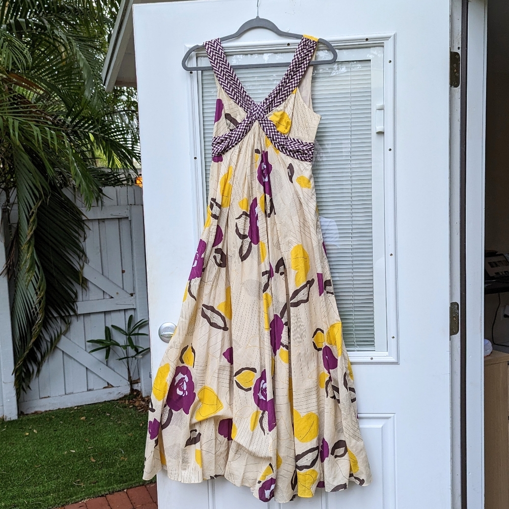 Anthropologie Floral Maxi Dress